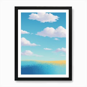 Blue Sky With Clouds Art Print