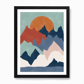 Mountain Range Art Print