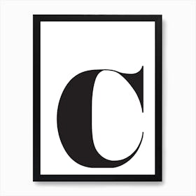 C Initial Art Print