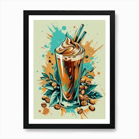 Coffee Latte 1 Art Print
