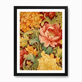 Floral Wallpaper 142 Art Print