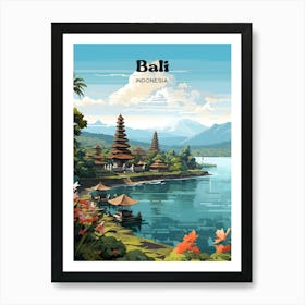 Bali Indonesia Temple Travel Art Art Print