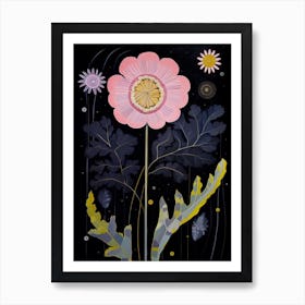 Scabiosa 3 Hilma Af Klint Inspired Flower Illustration Art Print