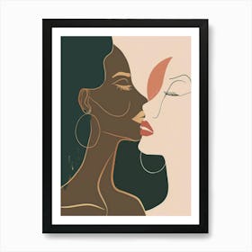 Two Women Kissing 12 Art Print