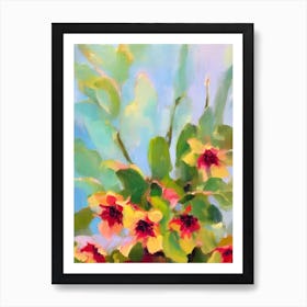 Christmas Cactus 2 Impressionist Painting Plant Affiche