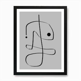 Abstract Line Painting Art #3 Art Print