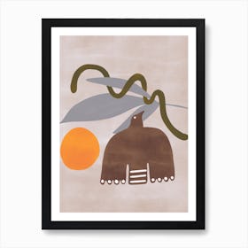 Minimal Bird Art Print