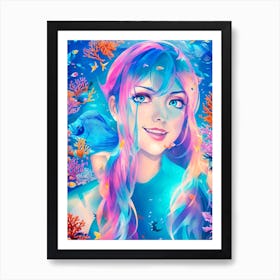 Mermaid Painting Art Print