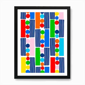 Abstract dotted pattern print Art Print