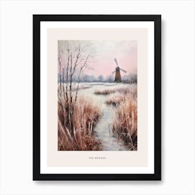 Dreamy Winter National Park Poster  The Broads England 3 Art Print