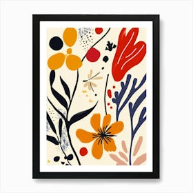 Abstract Flower Painting 12 Art Print