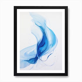 Abstract Blue Painting 1 Art Print