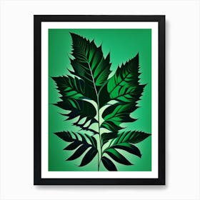Pennyroyal Leaf Vibrant Inspired 2 Art Print