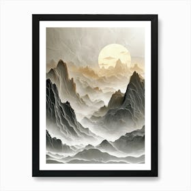Asian Landscape 3 Art Print