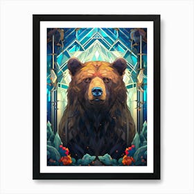 Bear In The Forest 5 Art Print