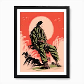 Samurai Illustration 17 Poster