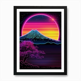 Japanese Mountain Art Print