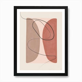 Abstract Line Painting Poster