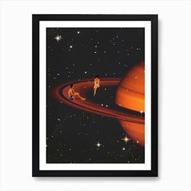 Saturn And Us Art Print