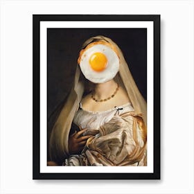 English Breakfast No.1 Renaissance Collage Art Print