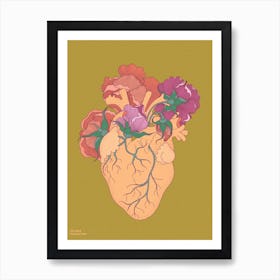 Flower Heart Art Print