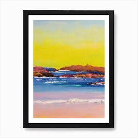 The Baths Beach, British Virgin Islands Bright Abstract Art Print