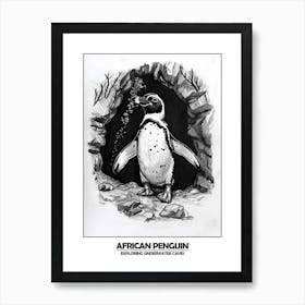 Penguin Exploring Poster 1 Art Print