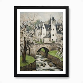 Castle Combe (Wiltshire) Painting 6 Art Print