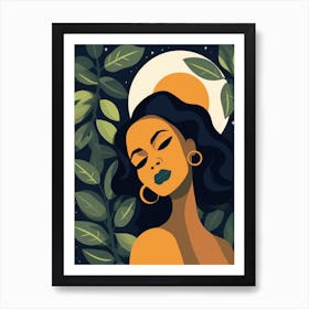 Afro-American Woman 11 Art Print