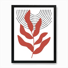 Red Leaf Affiche