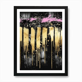 Gold Piano Keys Poster