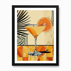 Orange Crush Cocktail Art Print