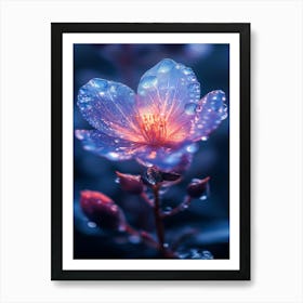 Flower In The Rain 4 Art Print