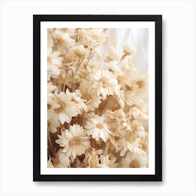 Boho Dried Flowers Cineraria 3 Art Print