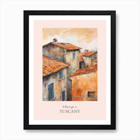 Mornings In Tuscany Rooftops Morning Skyline 1 Art Print