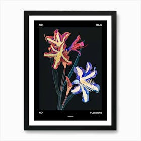 No Rain No Flowers Poster Hyacinth 3 Art Print