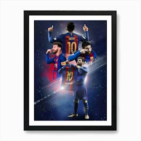 Messi Football Player Art Print