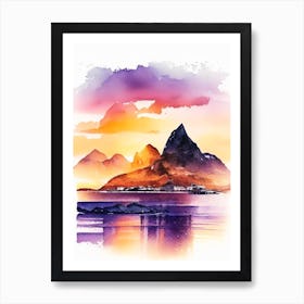 Lofoten Islands, Norway Sunset 4 Art Print