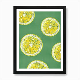 Lemon Beads Art Print