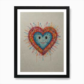 Heart Of Love 50 Art Print