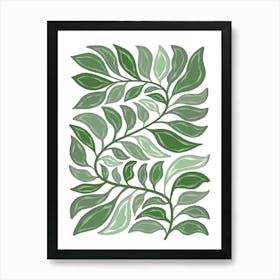 Green Snake Plant Art Print