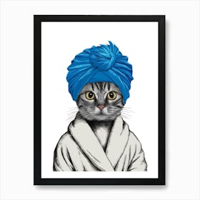 Cat In A Turban 1 Art Print