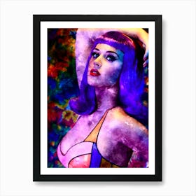 Katy Perry art painting Art Print