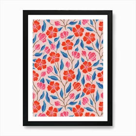 Floral Pattern 1 Art Print