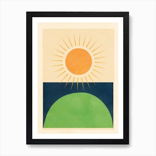 Sunlight Retro IV Art Print