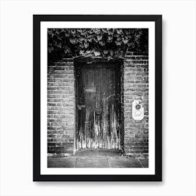 Old Wooden Door In London // Travel Photography Art Print