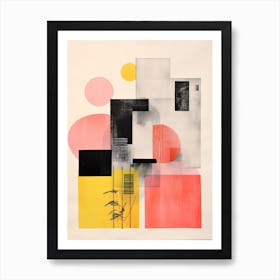 A House In Madrid, Abstract Risograph Style 2 Art Print