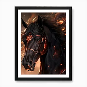 Fire Horse 11 Art Print