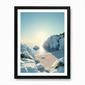 Rocky Beach Art Print