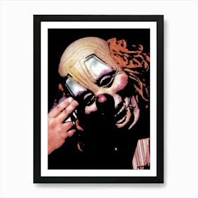 Clown Face slipknot band 1 Art Print